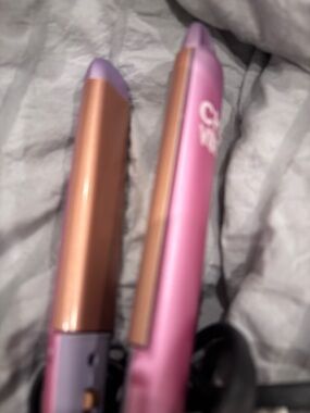 Pink and Rose Gold Hair Straightener chi curve
